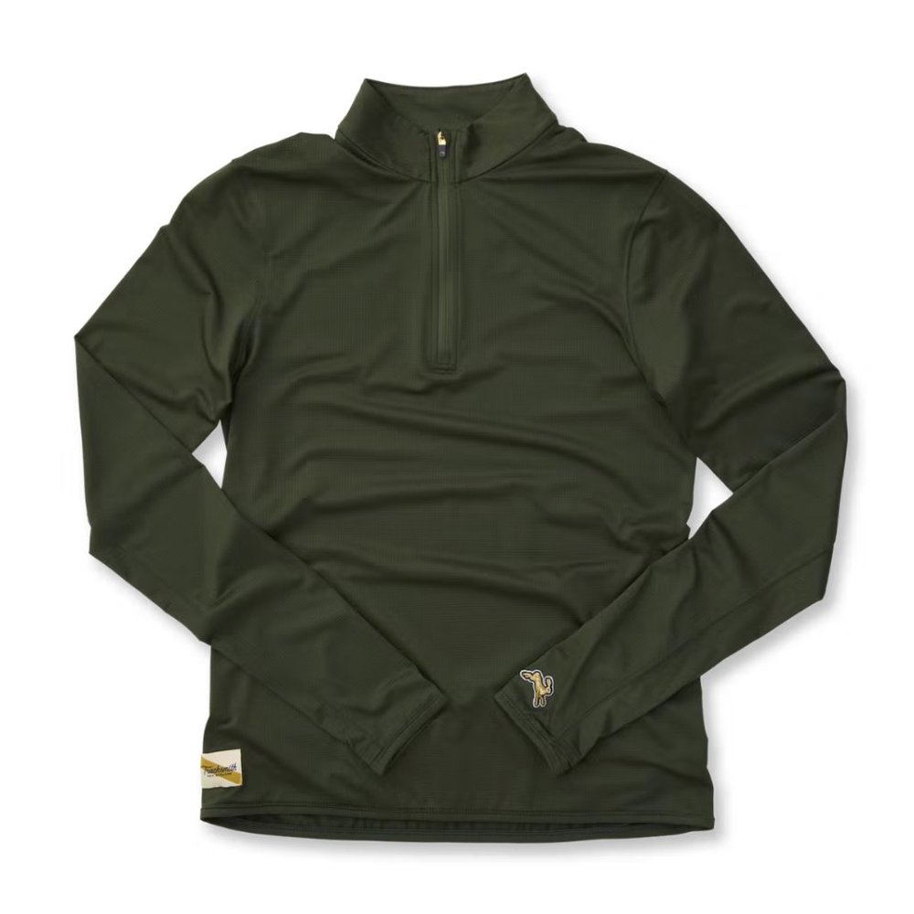Tracksmith Twilight Quarter Zip in Forest, M
